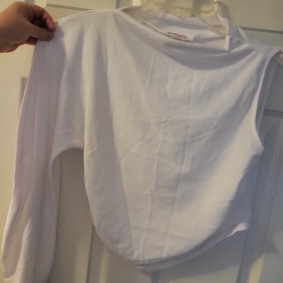 SWANK White Short Sleeve Tee Casual Essential - Picture 1 of 3